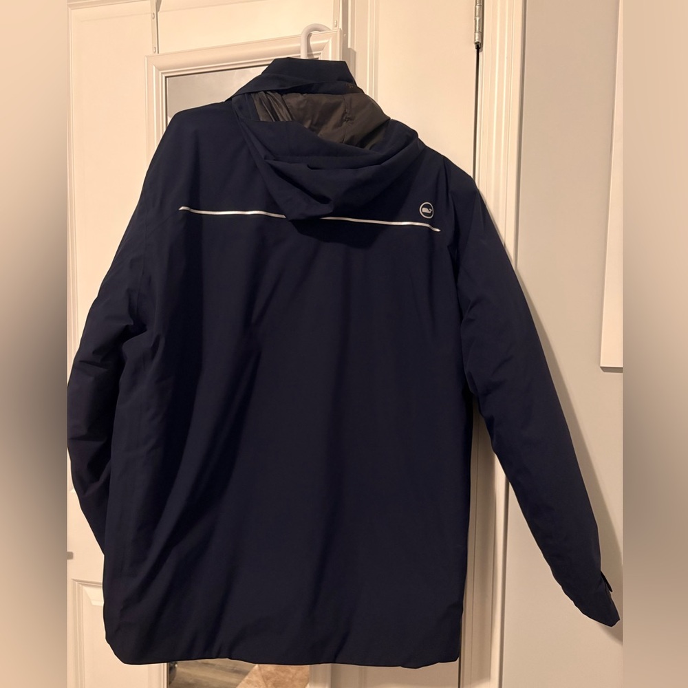Vineyard Vines Performance Hooded Jacket Navy Men… - image 2
